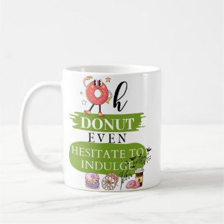 Ein lustiger Donut Mascot Kaffeetasse