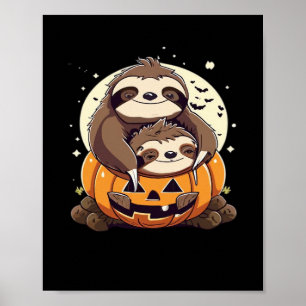 Ein lustiger Faultier feiert Halloween Essential T Poster
