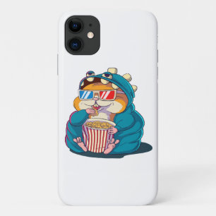 Ein lustiger Hamster mit Brille frisst Popcorn Case-Mate iPhone Hülle