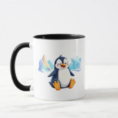 Ein lustiger Kartoonpinguin. Tasse (Links)