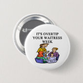 ein lustiger Kellnerinwitz Button (Vorne & Hinten)