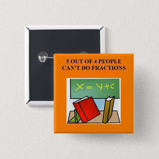 ein lustiger Mathewitz Button (Vorne & Hinten)