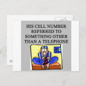 ein lustiger Scheidungswitz Postkarte (Vorne/Hinten)