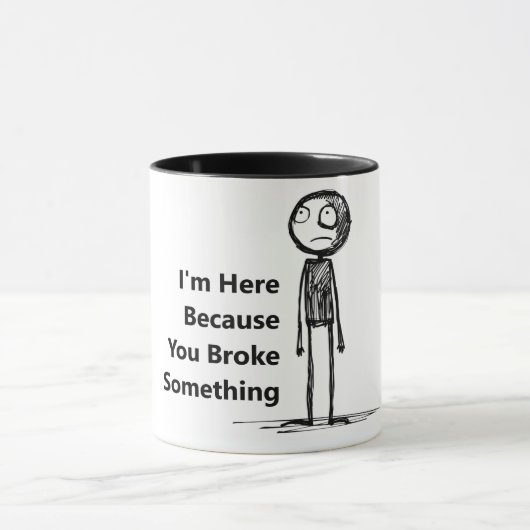 Ein lustiger Schlamm für einen IT-Typ. Tasse (Zentrum)