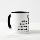 Ein lustiger Schlamm für einen IT-Typ. Tasse (Vorderseite Links)