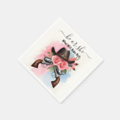 Ein lustiger Stall-Hut-Farm-Film USA Cowboy Gender Serviette (Ecke)