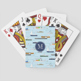 Ein lustiger Tag auf dem Wasserboot des Flusses Spielkarten