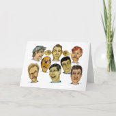 Ein lustiger Typ lacht Karte (Vorderseite)