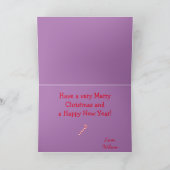 Ein lustiger Weihnachtskarten-Safari-Affe Karte (Innenseite)