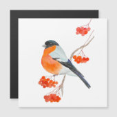 Ein lustiges Bullfino auf einem Gewölbebaum Magnetkarte (Vorne/Hinten)