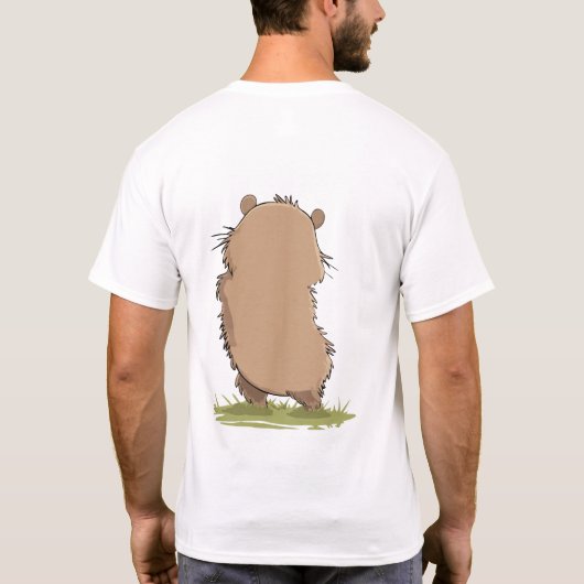 Ein lustiges Capybara-Shirt T-Shirt (Rückseite)