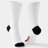 Ein lustiges Design, das jungen Spielern Freude ma Socken (Gewinkelt)