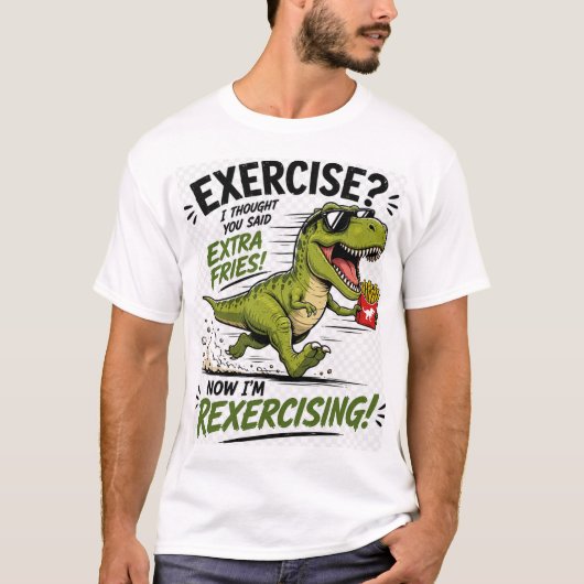 Ein lustiges Dinosaurier T-Shirt Design (Vorderseite)