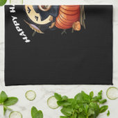 Ein lustiges Faultier, das Halloween Essential T-S Geschirrtuch (Gefaltet)