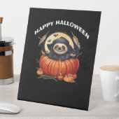 Ein lustiges Faultier, das Halloween Essential T-S Sockelschild (In Situ)