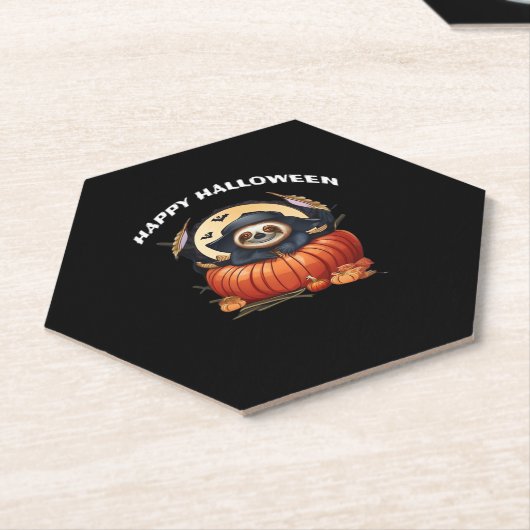 Ein lustiges Faultier, das Halloween Essential T-S Untersetzer (angewinkelt)