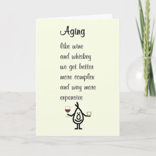 Ein lustiges Geburtstaggedicht altern Karte