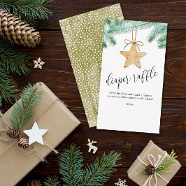 Ein lustiges kleines Baby-Duschdusche-Windeln-Raff Begleitkarte