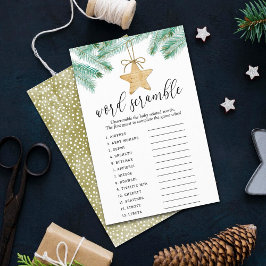 Ein lustiges kleines Baby Shower Word Scramble Gam