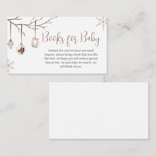 Ein lustiges kleines Weihnachtsbuch für Baby Begleitkarte (Vorne/Hinten)