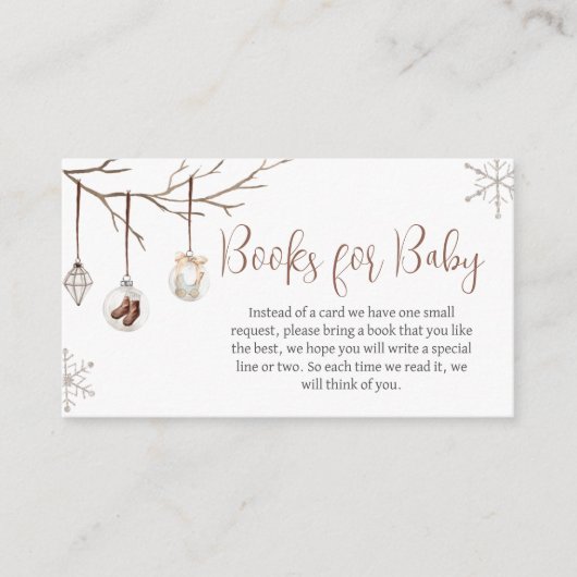 Ein lustiges kleines Weihnachtsbuch für Baby Begleitkarte (Vorderseite)