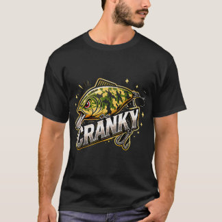 Ein lustiges, mürrisches Angelrollendesign T-Shirt