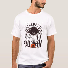 Ein lustiges Netz: Glückliches Halloween und Spide T-Shirt