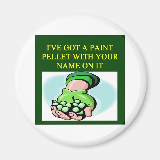 ein lustiges Painball-Design Magnet (Vorne)