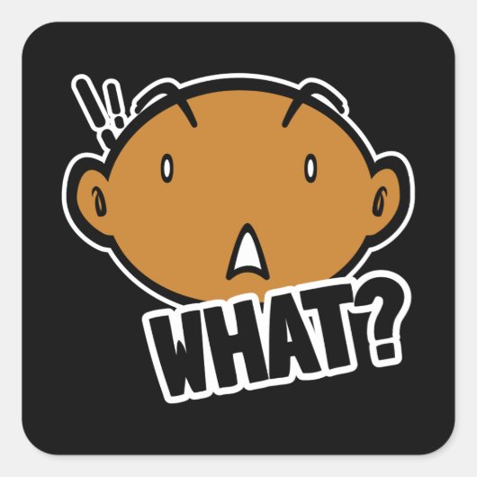 Ein lustiges Stickerdesign Quadratischer Aufkleber (Vorderseite)