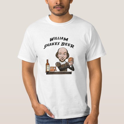 Ein lustiges T-Shirt William Shakespeares (Vorderseite)