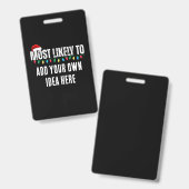 😂 ein lustiges Weihnachtsgeschenk schaffen, das a Ausweis (Vorder- & Rückseite)