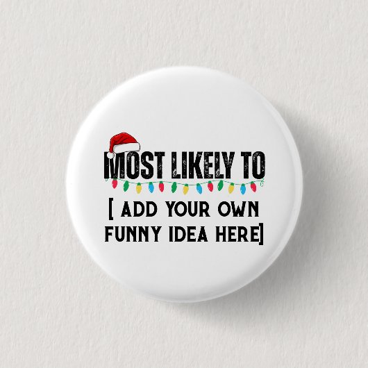 😂 ein lustiges Weihnachtsgeschenk schaffen, das a Button (Vorderseite)