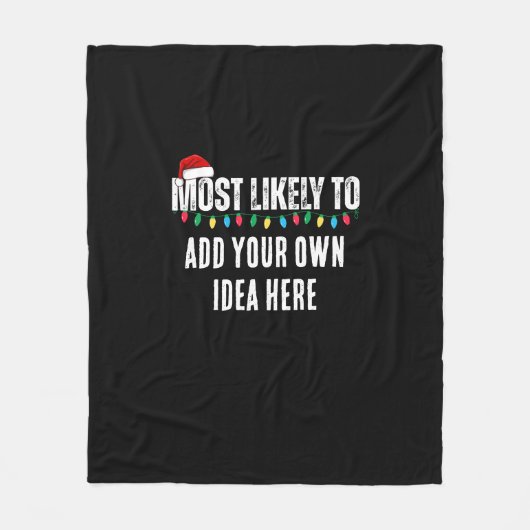 😂 ein lustiges Weihnachtsgeschenk schaffen, das a Fleecedecke (Vorderseite)