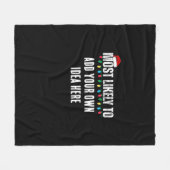 😂 ein lustiges Weihnachtsgeschenk schaffen, das a Fleecedecke (Vorderseite (Horizontal))