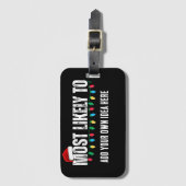 😂 ein lustiges Weihnachtsgeschenk schaffen, das a Gepäckanhänger (Vorderseite Vertikal)