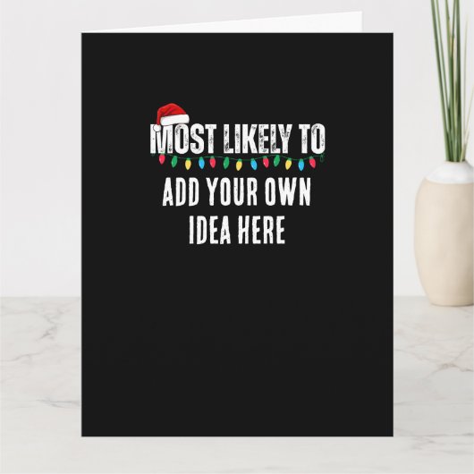 😂 ein lustiges Weihnachtsgeschenk schaffen, das a Karte (Vorderseite)