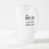😂 ein lustiges Weihnachtsgeschenk schaffen, das a Mattglas Bierglas (VorderseiteRechts)
