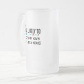 😂 ein lustiges Weihnachtsgeschenk schaffen, das a Mattglas Bierglas (Vorderseite Links)