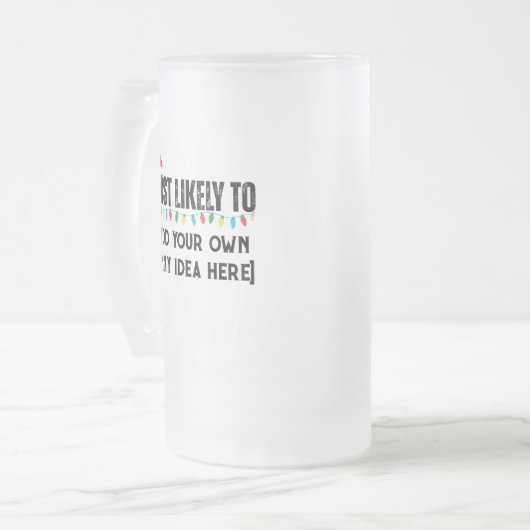 😂 ein lustiges Weihnachtsgeschenk schaffen, das a Mattglas Bierglas (Vorderseite Links)