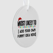 😂 ein lustiges Weihnachtsgeschenk schaffen, das a Ornament (Vorderseite)