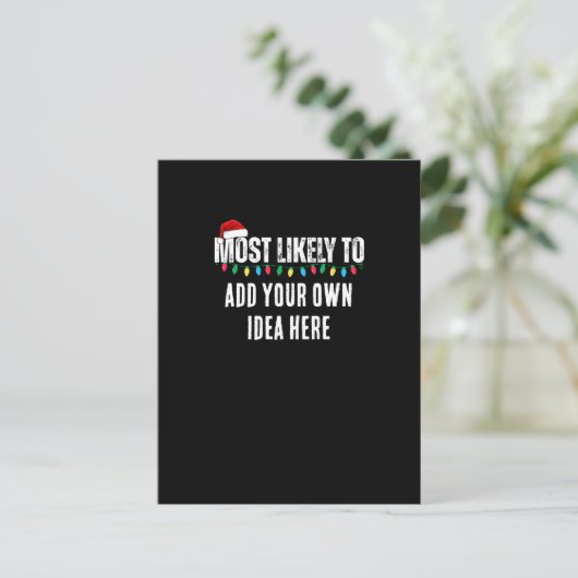 😂 ein lustiges Weihnachtsgeschenk schaffen, das a Postkarte (Stehend Vorderseite)