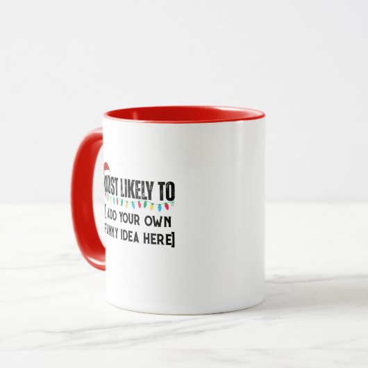 😂 ein lustiges Weihnachtsgeschenk schaffen, das a Tasse (Vorderseite Links)