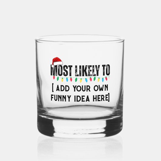 😂 ein lustiges Weihnachtsgeschenk schaffen, das a Whiskyglas (Vorderseite)