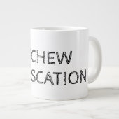 Ein lustiges Zitat, das einen prägnanten, sofortig Jumbo-Tasse (Vorderseite Rechts)