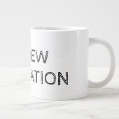 Ein lustiges Zitat, das einen prägnanten, sofortig Jumbo-Tasse (Rechts)