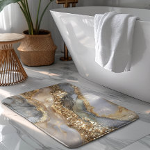 Ein luxuriöser goldener und weißer Marmorhintergru
