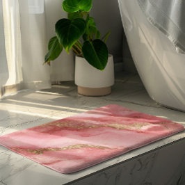Ein luxuriöser rosa Marmorhintergrund Badematte