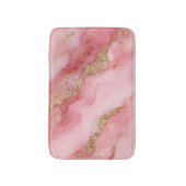 Ein luxuriöser rosa Marmorhintergrund Badematte (Vorderseite Vertikal)