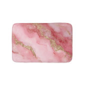 Ein luxuriöser rosa Marmorhintergrund Badematte (Vorderseite)
