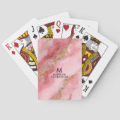 Ein luxuriöser rosa Marmorhintergrund Spielkarten (Rückseite)